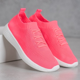 Neon-Sportschuhe rosa 1