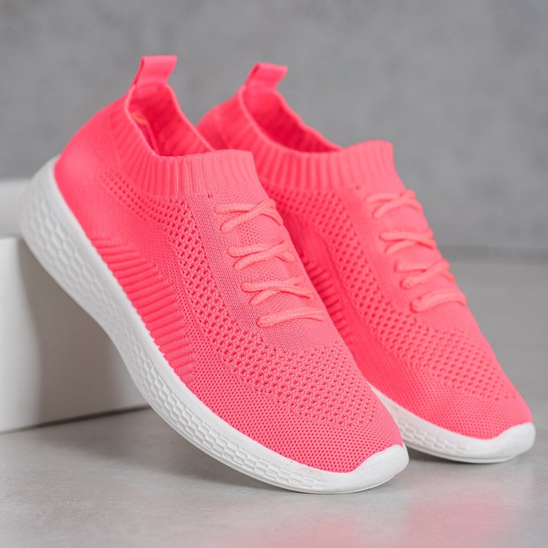 Neon-Sportschuhe rosa 1