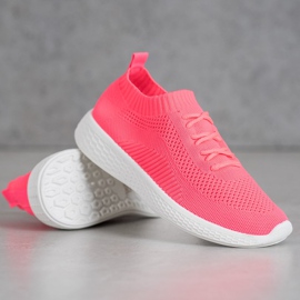 Neon-Sportschuhe rosa 2