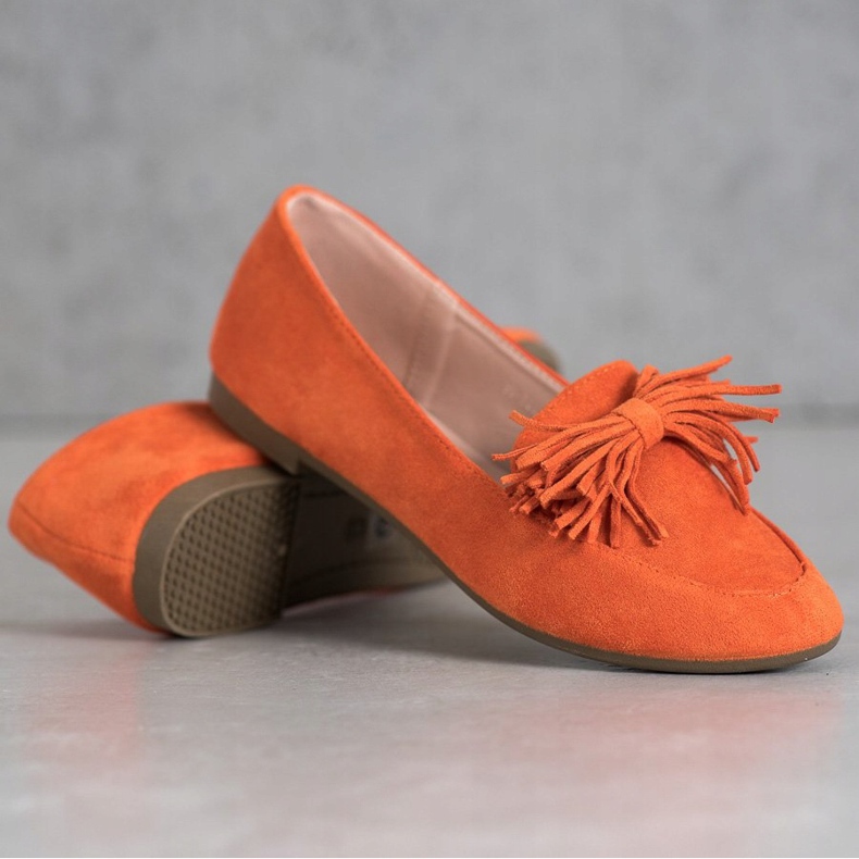 Nio Nio Loafer mit Fransen orange 1