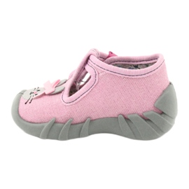 Befado Kinderschuhe 110P374 rosa grau 2
