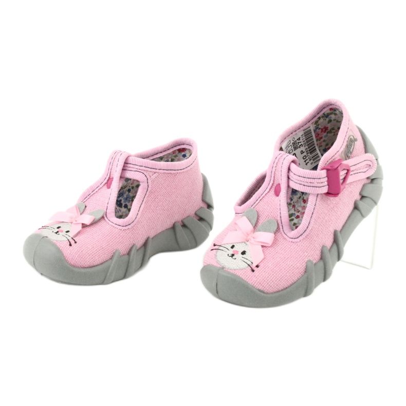 Befado Kinderschuhe 110P374 rosa grau 3