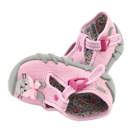 Befado Kinderschuhe 110P374 rosa grau 5