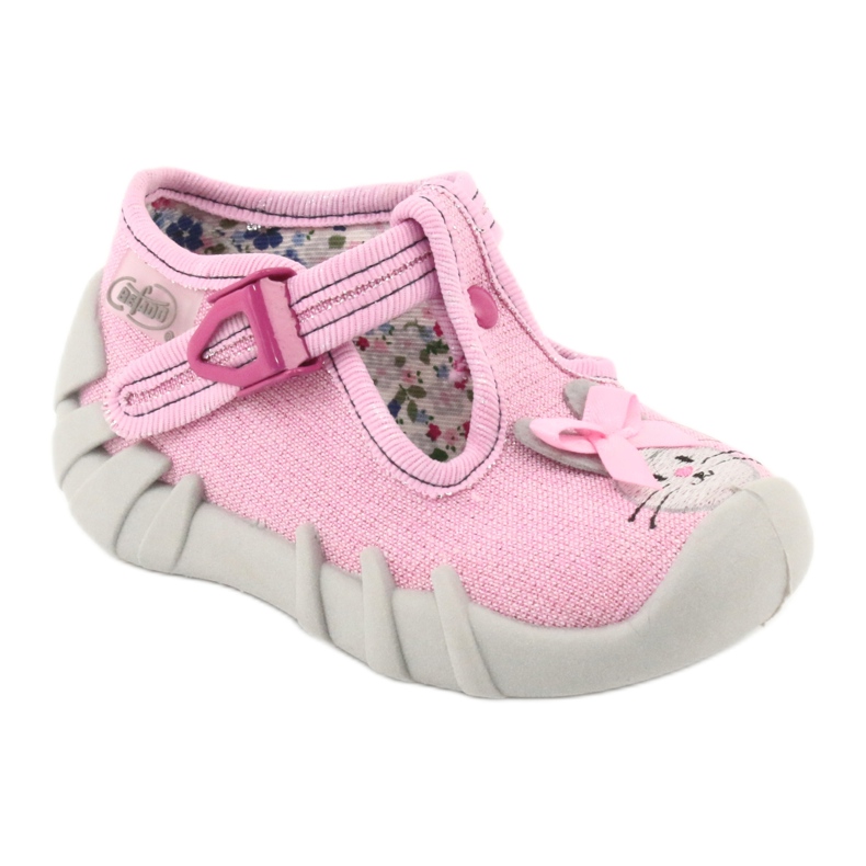 Befado Kinderschuhe 110P374 rosa grau 1