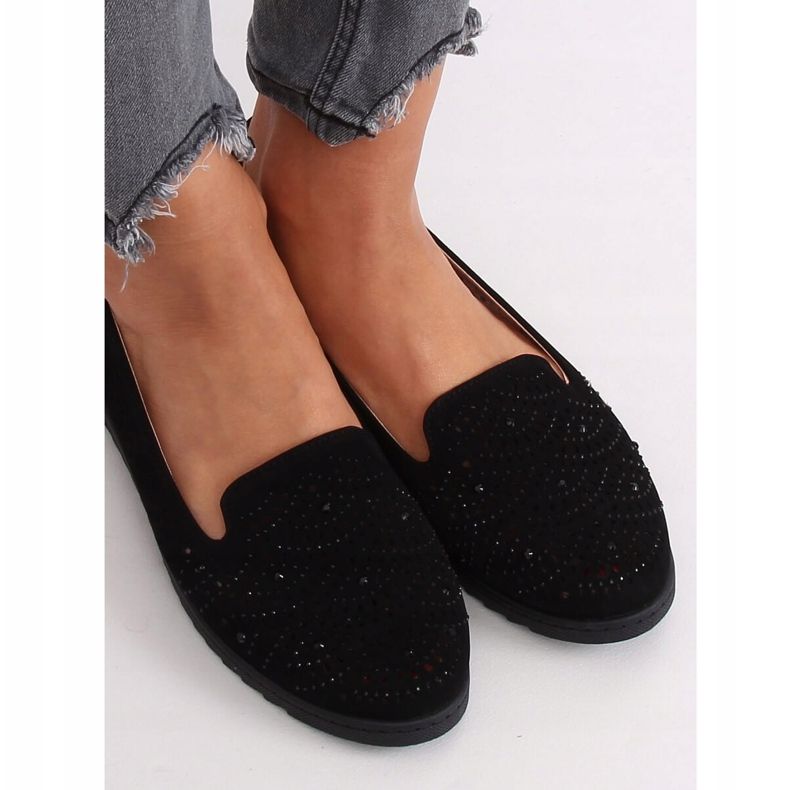 Schwarze durchbrochene Herren ZA05P Schwarz 2