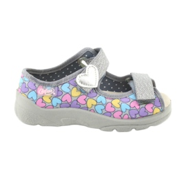 Befado Kinderschuhe 869X135 lila rosa grau mehrfarbig 1