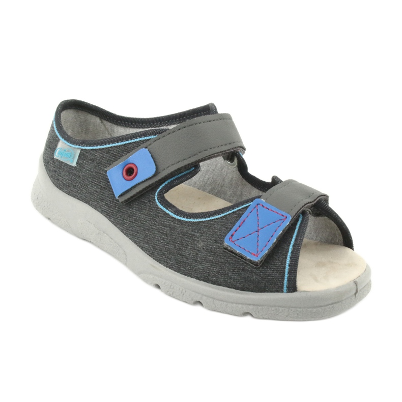 Befado Kinderschuhe 869Y139 blau grau 2