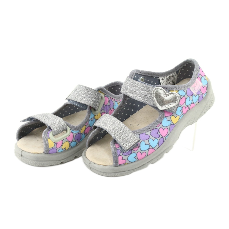 Befado Kinderschuhe 869X135 lila blau rosa grau 2