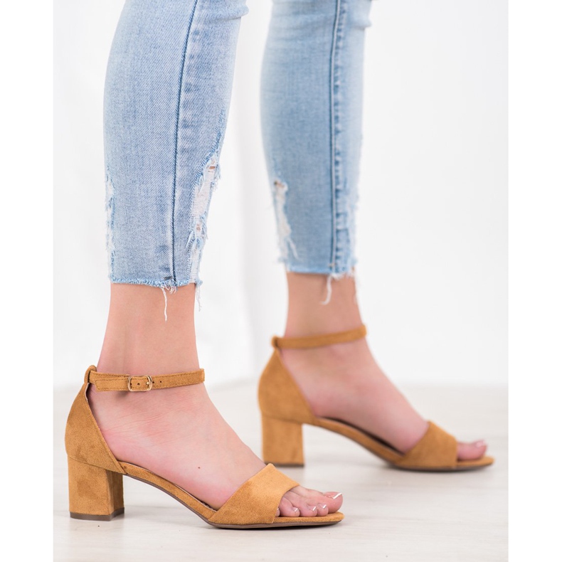 Seastar Bequeme Sandalen mit hohen Absätzen braun 1