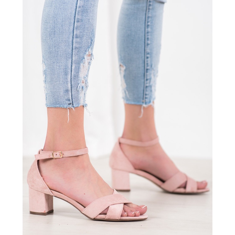 Seastar Stylische Wildledersandalen rosa 2