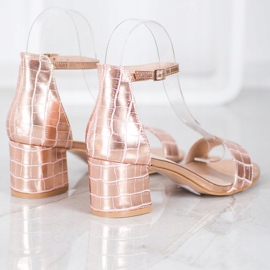 Seastar Sandalen mit Öko-Leder rosa 1