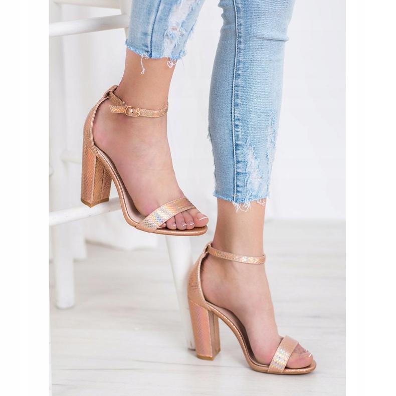 Seastar Sexy glänzende Sandalen golden 2