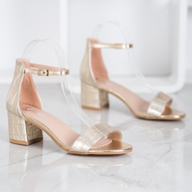 Seastar Sandalen mit Öko-Leder golden 1