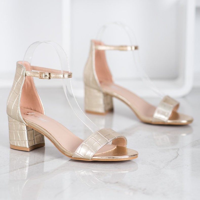 Seastar Sandalen mit Öko-Leder golden 1