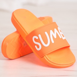 SHELOVET Gummi Hausschuhe orange 1