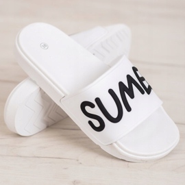 SHELOVET Gummi Hausschuhe weiß 1