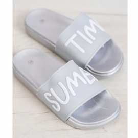 SHELOVET Gummi Hausschuhe grau 1