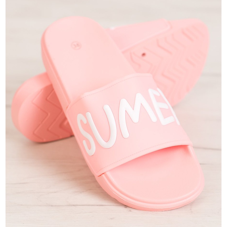 SHELOVET Gummi Hausschuhe rosa 1