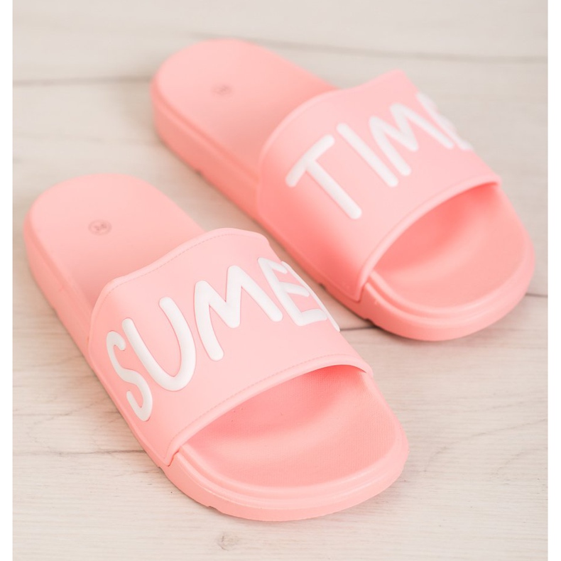 SHELOVET Gummi Hausschuhe rosa 2