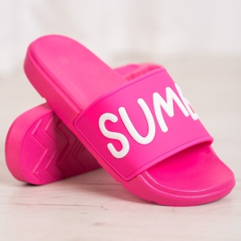 SHELOVET Gummi Hausschuhe rosa 1