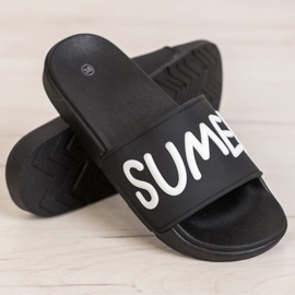 SHELOVET Gummi Hausschuhe schwarz 1