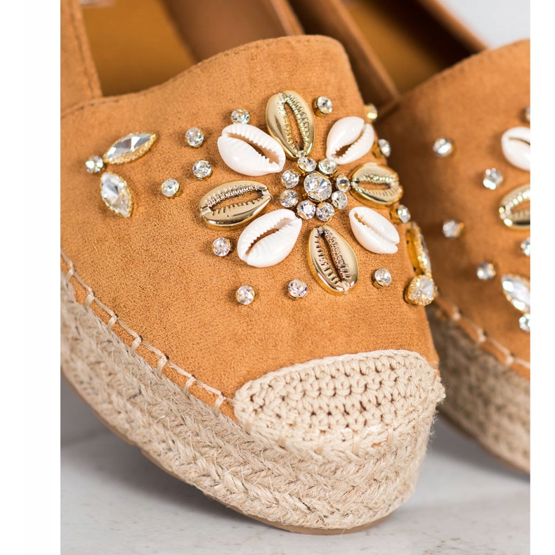 Seastar Espadrilles mit Ornamenten braun 2