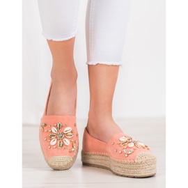 Seastar Espadrilles mit Ornamenten rosa 1