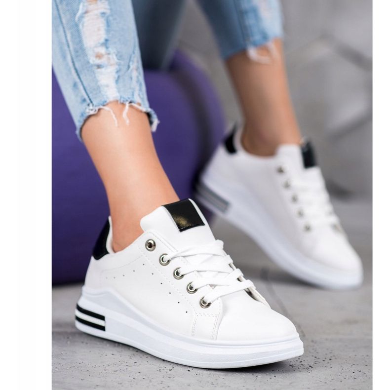 SHELOVET Modische Sportschuhe weiß 1