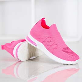 Diamantique Neon Slip-On Schuhe rosa 1