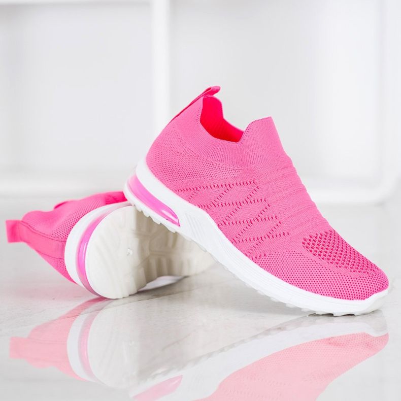 Diamantique Neon Slip-On Schuhe rosa 1