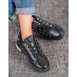 Diamantique Schwarze Sportschuhe 1