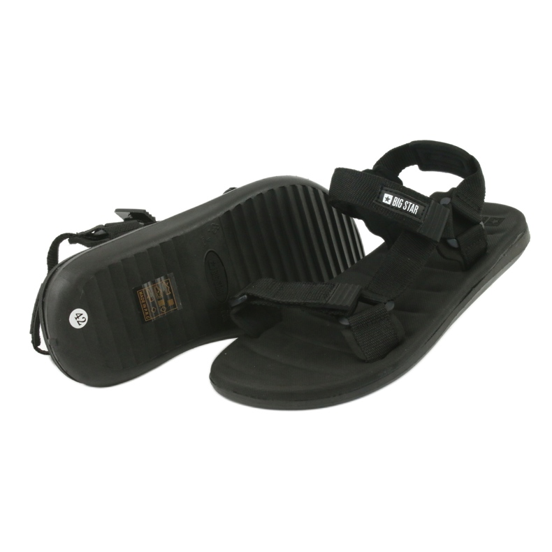 Big Star 174499 Herrensandalen schwarz 4