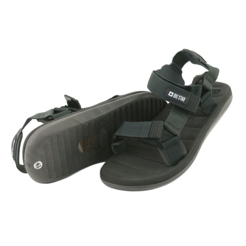 Big Star 174501 Herrensandalen grau 3