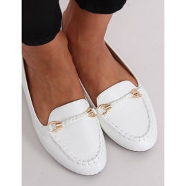 Weiße Damen-Loafer A8636 Weiß 2