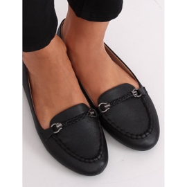 Schwarze Damen-Loafer A8636 Schwarz 1