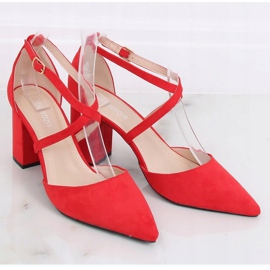 Pumps High Heels Schnitt rot D85-5 Rot 2