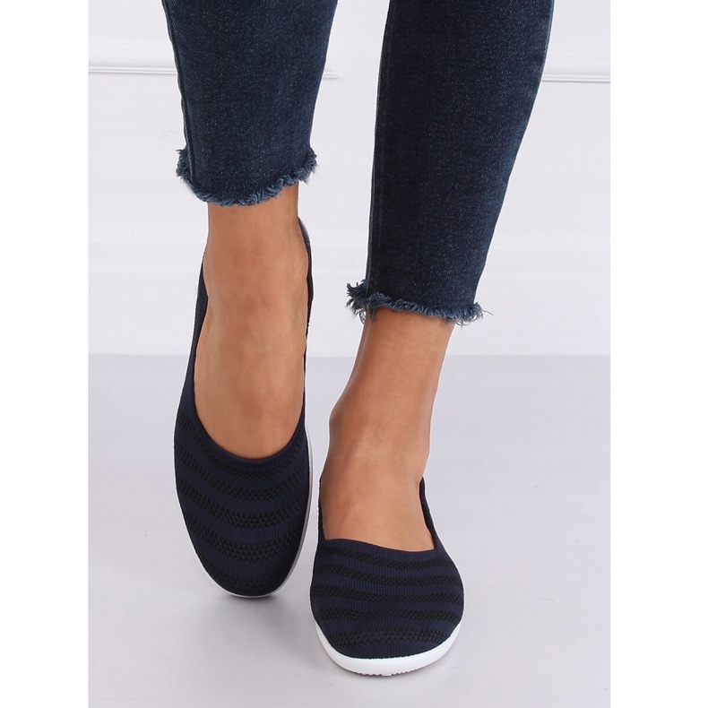 IC03 Marineblaue Netzballerinas navy blau 1