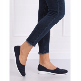 IC03 Marineblaue Netzballerinas navy blau 2