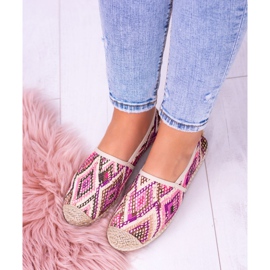 Lu Boo | Slip-on-Bimbi-Espadrilles aus Leinen für Damen mehrfarbig 2