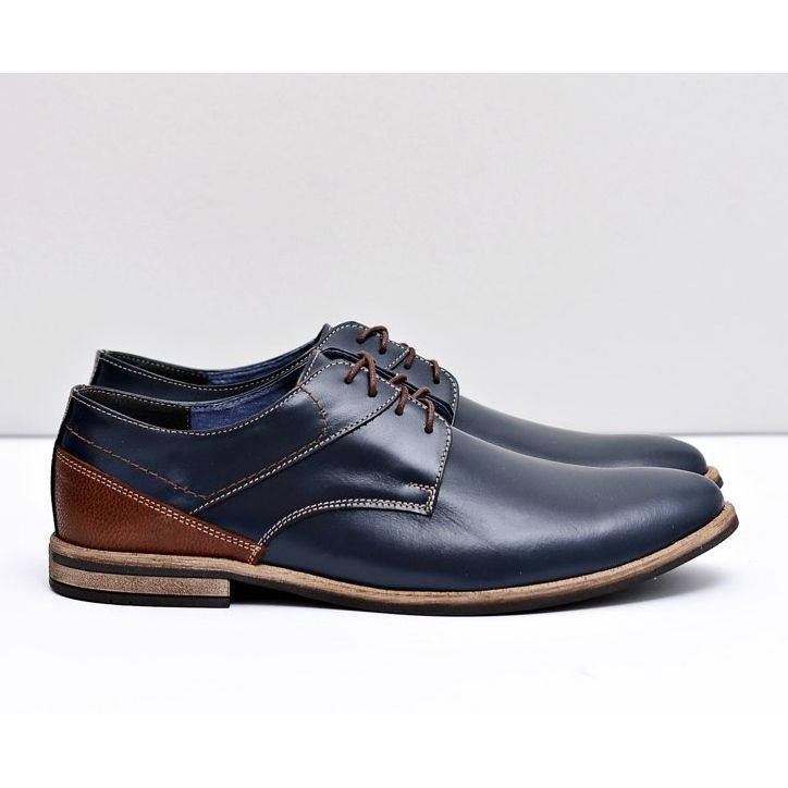 Bednarek Polish Shoes Herren Brogues Bednarek Elegantes Leder Marineblau Marcelo 2