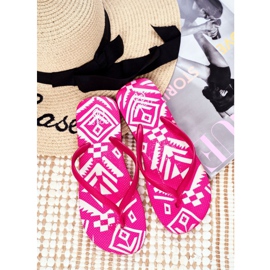 Lu Boo | Rosa Aztec Havanna Flip-Flops für Damen 1