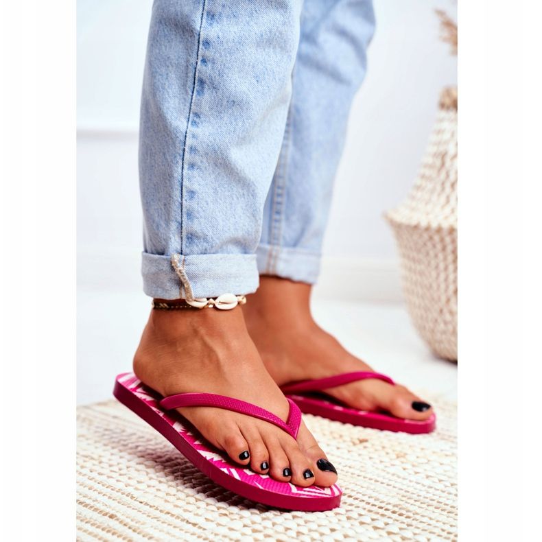 Lu Boo | Rosa Aztec Havanna Flip-Flops für Damen 2