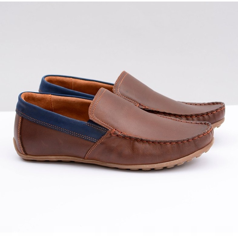 Neex | Braune Herren Slipper Pardon aus Leder 1
