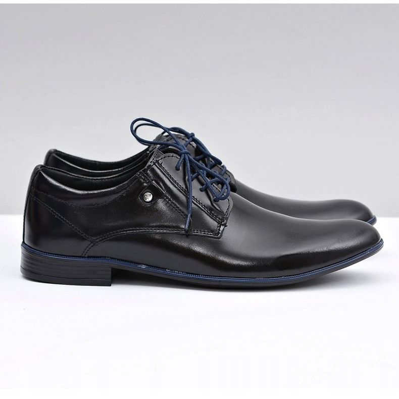 KOMODO Schwarze elegante Lederschuhe von Massimiliano 2