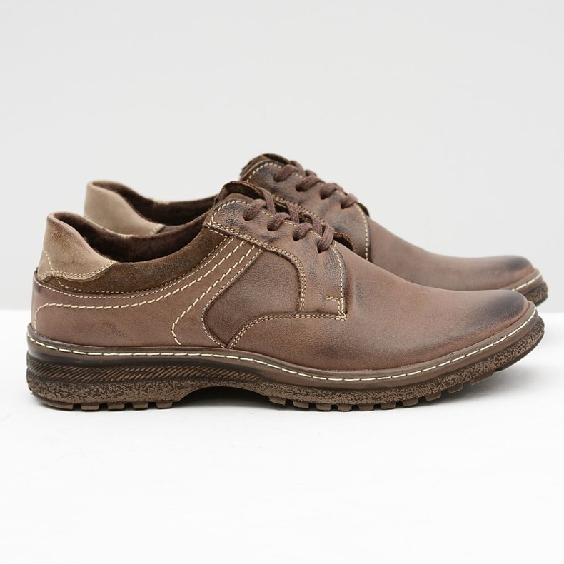 KOMODO Ernesto Brown Leather Herren Warme Stiefel für den Winter braun 2