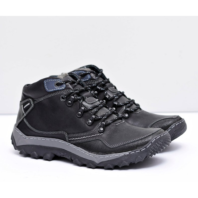 Mateos Herren Trekking Schwarz Warme Schuhe Etemor 1