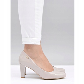 Damen Pumps Sergio Leone Hellgrau Lackiert Orsola 2