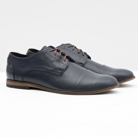 Gejms Herren Leder Marineblau Schuhe Livio 1