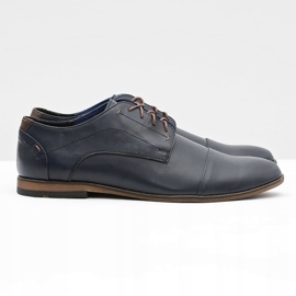 Gejms Herren Leder Marineblau Schuhe Livio 2