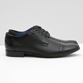 Gejms Leder Herren Formale Schwarze Schuhe Leopoldo 2